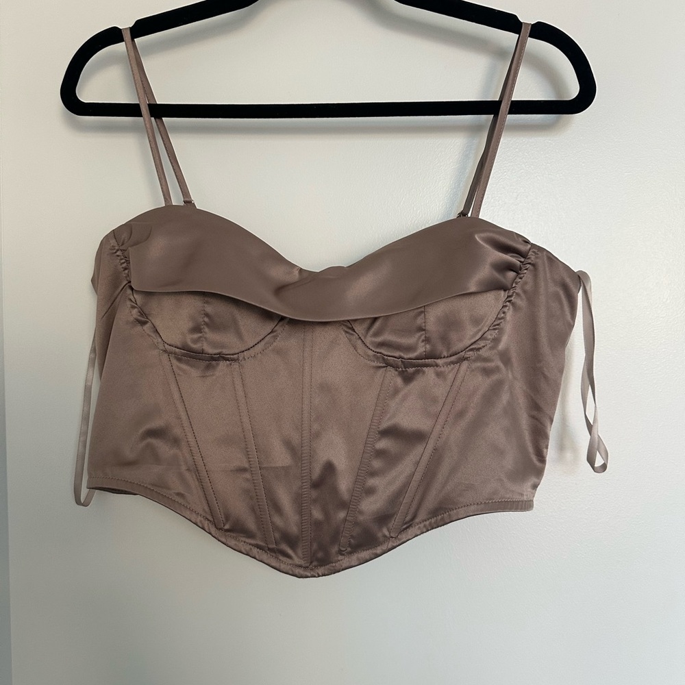Satin corset